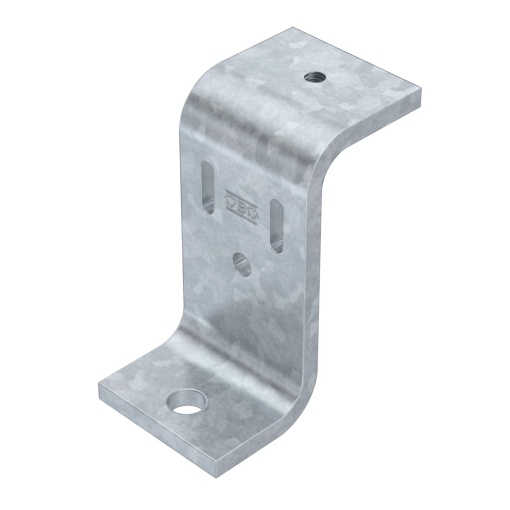 Suporte Z para BKRS para altura de sistema 100 mm 65x40x88 Aço Galvanizado por imersão a quente após maquinação zinco