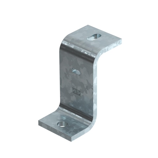Suporte Z para BKRS para altura de sistema 110 mm 65x40x75 Aço galvanizado por imersão a quente após maquinação