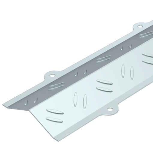 Walkable cable cover raised form, chequered 141x23x3000 Aço galvanizado pelo método Sendzimir zinco