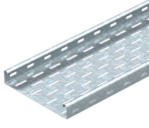 Caminho de cabos em chapa MKS perfurado 35x100x3000 Aço galvanizado por imersão a quente após maquinação