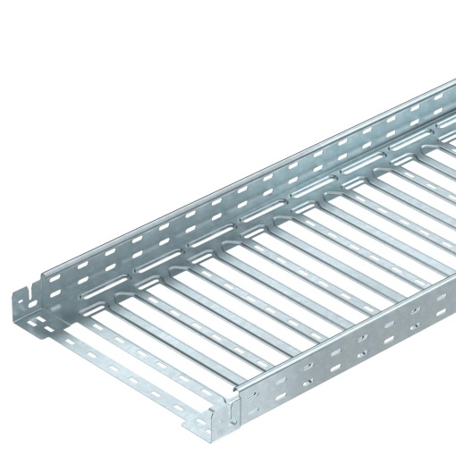 Caminho de cabos em chapa MKSM perfurado, união de encaixe 60x400x3050 Aço galvanizado por imersão a quente após maquinação