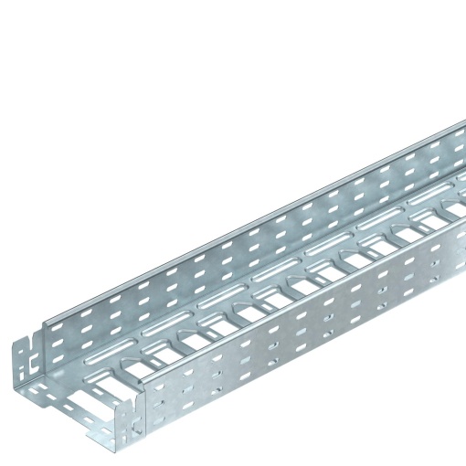Caminho de cabos em chapa MKSM perfurado, união de encaixe 85x200x3050 Aço galvanizado por imersão a quente após maquinação