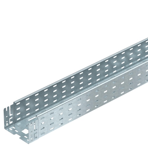 Caminho de cabos em chapa MKSM perfurado, união de encaixe 110x150x3050 Aço galvanizado por imersão a quente após maquinação