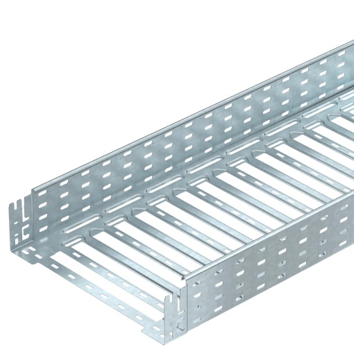 Caminho de cabos em chapa MKSM perfurado, união de encaixe 110x400x3050 Aço galvanizado por imersão a quente após maquinação