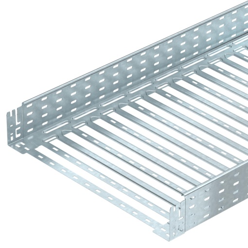 Caminho de cabos em chapa MKSM perfurado, união de encaixe 110x600x3050 Aço galvanizado por imersão a quente após maquinação