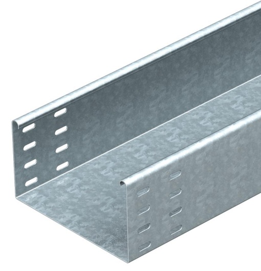 Caminho de cabos em chapa SKSU não perfurado,furos para união 110x200x3000 Aço galvanizado por imersão a quente após maquinação
