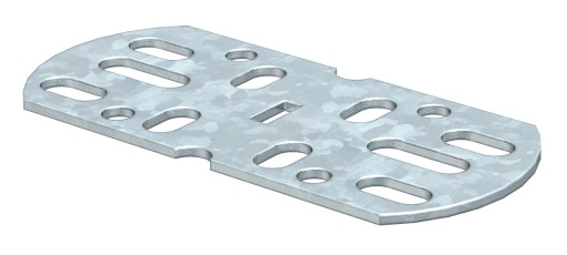 União reta e curva para calha AZ 45x100 Aço galvanizado por imersão a quente após maquinação