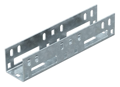 União reta e curva Ligação interna, para calha AZ 45x45x220 Aço galvanizado pelo método Sendzimir