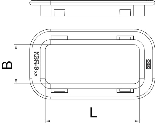 Protetor de cabos Lateral AZ, base DKS e IKS Polietileno cinzento claro
