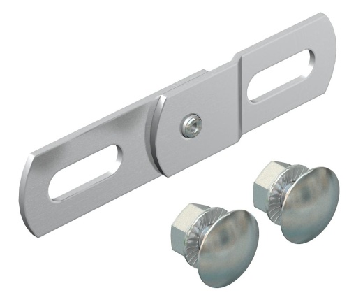 União de dobradiças para sistema BKK 19x88 Aço inoxidável, livre de ferrugem A2 1.4301 brilhante, pós-tratamento