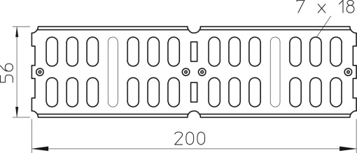 União reta e curva para c. cabos chapa,horizontal 60x200 Aço galvanizado pelo método Sendzimir