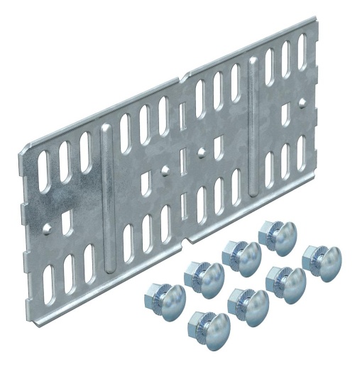 União reta e curva para c. cabos chapa,horizontal 85x200 Aço galvanizado pelo método Sendzimir