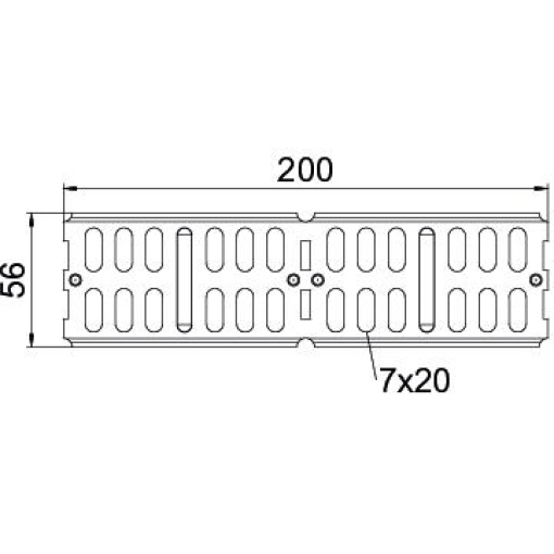 União reta e curva para c. cabos chapa,horizontal 60x200 Aço PES135 - Poliéster preto RAL 9005