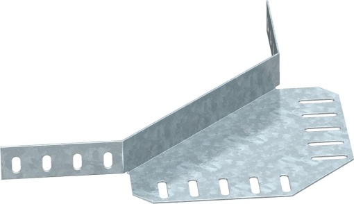 Conector de canto para caminho de cabos em chapa Aço Galvanização continuazincoalumínio, Double Dip