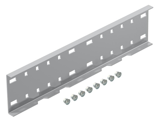 União reta para sistema grandes vãos 110 110x500 Aço inoxidável A4 1.4571 brilhante, pós-tratamento