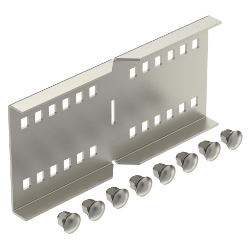 União curva para sistema grandes vãos 110 110x250 Aço inoxidável A4 1.4571 brilhante, pós-tratamento