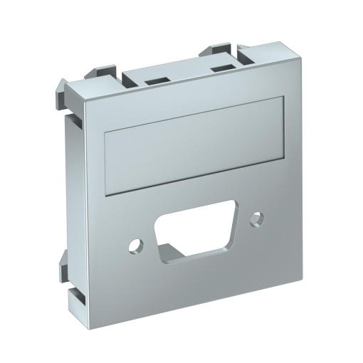 Suporte multimédia VGAD-Sub9 sem fichatomada 45x45mm Policarbonato alumínio lacado