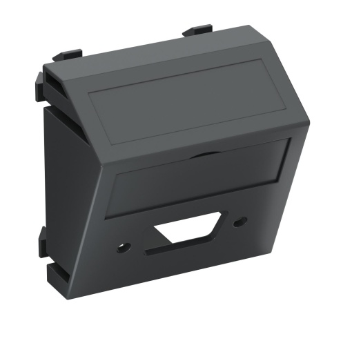 Suporte multimédia VGAD-Sub9 sem fichatomada 45x45mm Policarbonato cinzento antracite RAL 7021