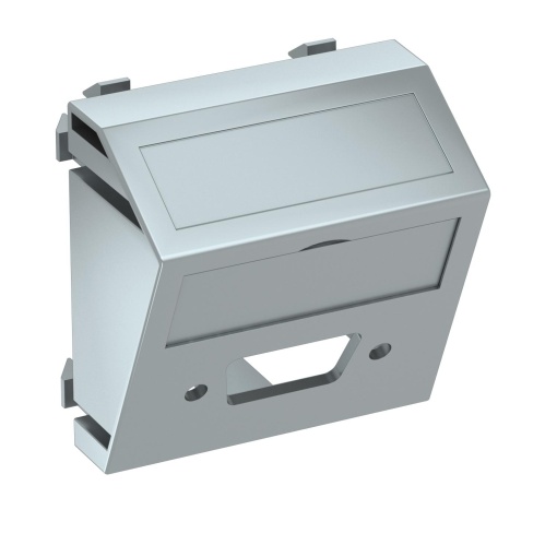 Suporte multimédia VGAD-Sub9 sem fichatomada 45x45mm Policarbonato alumínio lacado