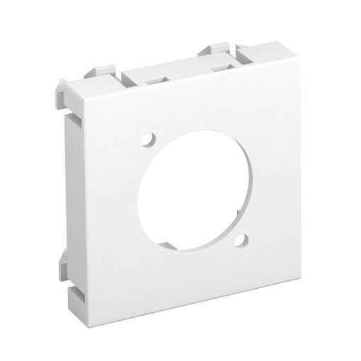 Espelho multimédia XLR sem fichatomada 45x45mm Policarbonato branco puro RAL 9010