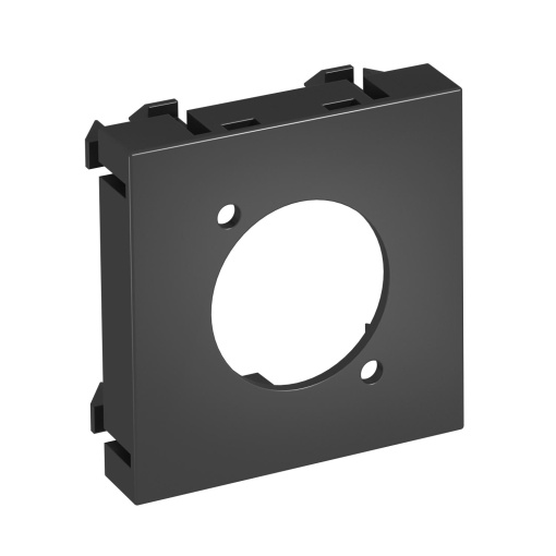 Espelho multimédia XLR sem fichatomada 45x45mm Policarbonato cinzento antracite RAL 7021