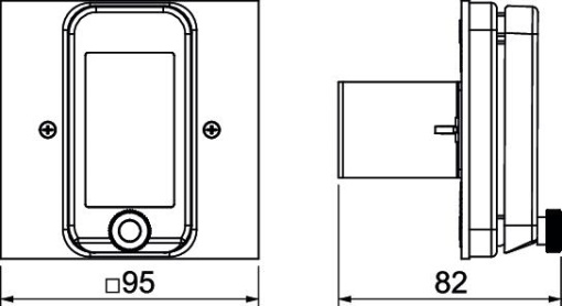 Espelho para instalação FILS Poliamida amarelo