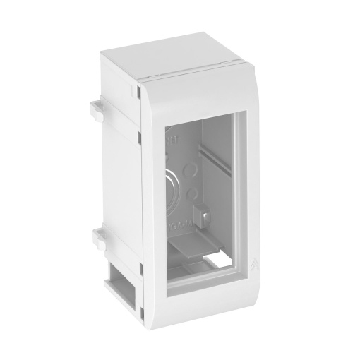 Modalnet Módulo de expansão, duplo 60x130x64 Policarbonato branco puro RAL 9010