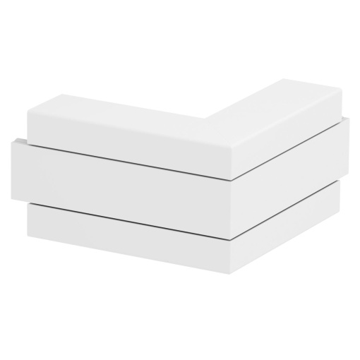 Ângulo externo Alumínio, rígido 53x100x175 Alumínio branco puro RAL 9010