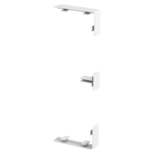 Tapa juntas para Rapid 45 100 e 165 168x55x15 Policarbonatoacrilonitrila-butadieno-estireno branco puro RAL 9010