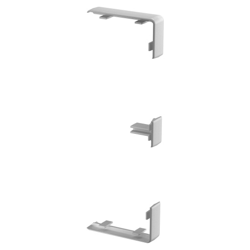 Tapa juntas para Rapid 45 100 e 165 168x55x15 Policarbonatoacrilonitrila-butadieno-estireno cinzento claro RAL 7035