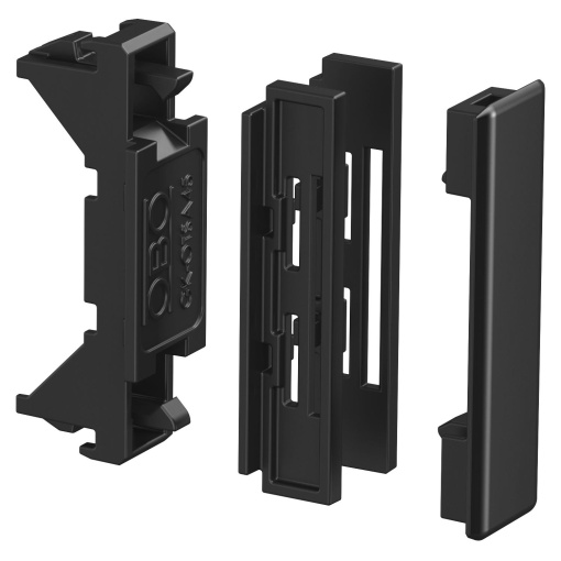 Joint cover for Rapid 45-2 cover 48x20x20 Policarbonatoacrilonitrila-butadieno-estireno preto RAL 9005