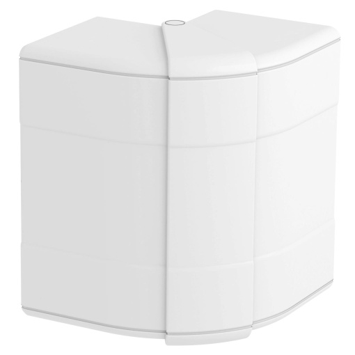 Ângulo externo variável 110x88x88 Policarbonatoacrilonitrila-butadieno-estireno branco puro RAL 9010