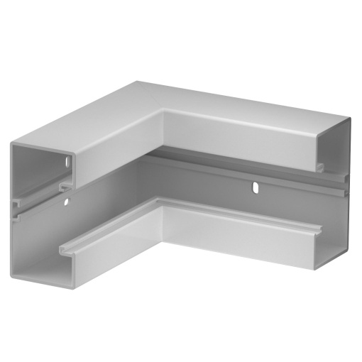 Ângulo interno rígido 175x175x100 Policloreto de vinilo cinzento claro RAL 7035