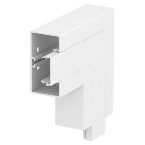 Ângulo plano rígido 200x200x100 Policarbonatoacrilonitrila-butadieno-estireno branco puro RAL 9010