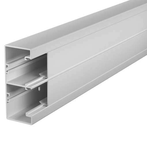 Calha técnica Rapid 45, 2 vias 53x130x2000 Policloreto de vinilo cinzento claro RAL 7035