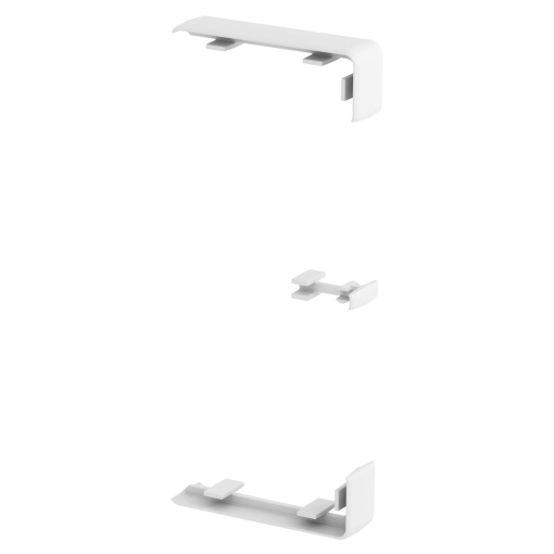 Tapa juntas para Rapid 45 130 133x55x15 Policarbonatoacrilonitrila-butadieno-estireno branco puro RAL 9010