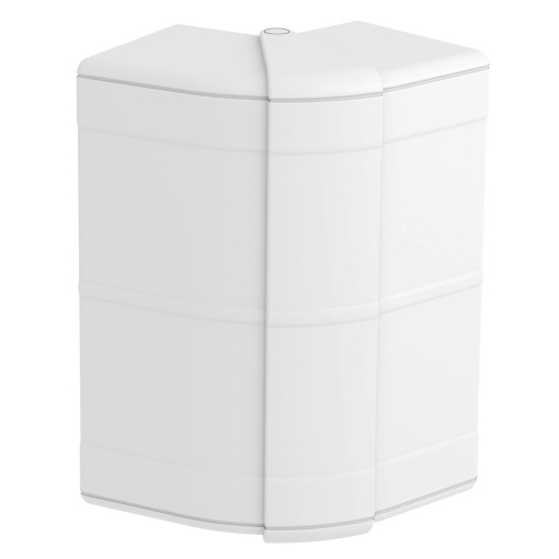 Ângulo externo variável 140x88x88 Policarbonatoacrilonitrila-butadieno-estireno branco puro RAL 9010