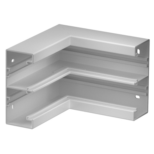 Ângulo interno rígido 175x175x130 Policloreto de vinilo cinzento claro RAL 7035