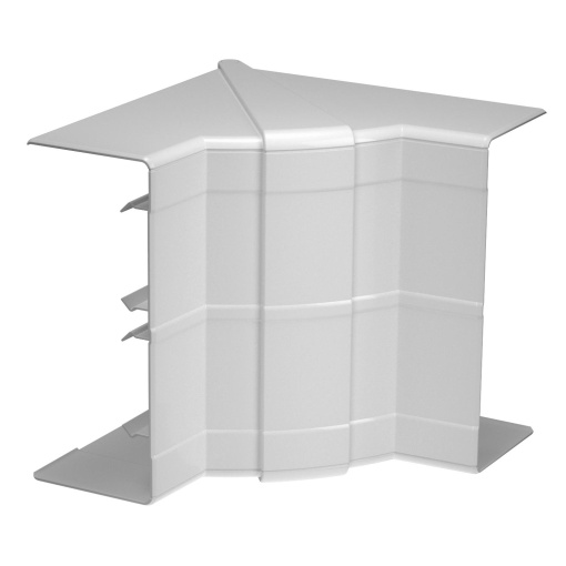 Ângulo interno variável 140x145x145 Policarbonatoacrilonitrila-butadieno-estireno cinzento claro RAL 7035