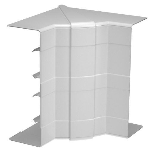 Ângulo interno variável 175x145x145 Policarbonatoacrilonitrila-butadieno-estireno branco puro RAL 9010