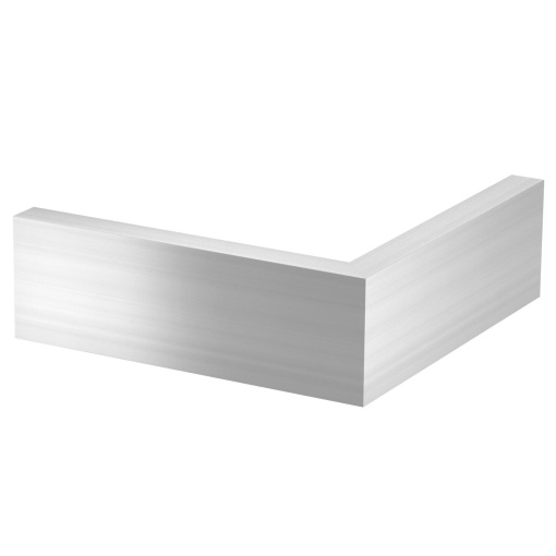 Tampa de ângulo externo GAD Design Style 44x140x424 Alumínio anodizado