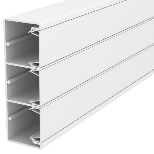 Calha técnica Rapid 45 53x160x2000 Policloreto de vinilo branco puro RAL 9010