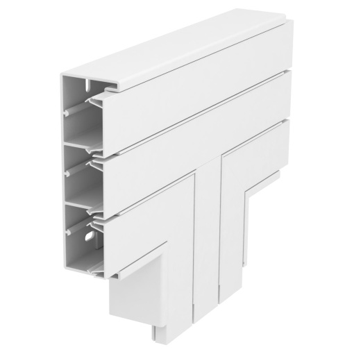 Derivação em T 53x160 Policloreto de vinilo branco puro RAL 9010