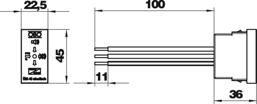 Descarregador sobretensões M45 com sinalização acústica 255V branco puro RAL 9010