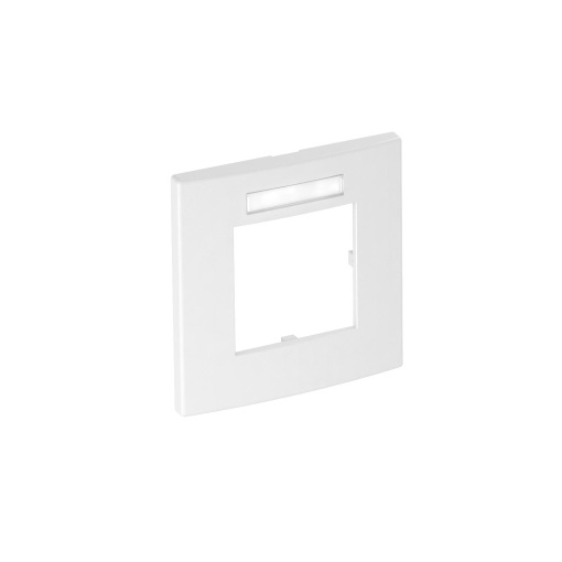 Espelho Modul 45, simples 84x84mm Policarbonato branco puro RAL 9010