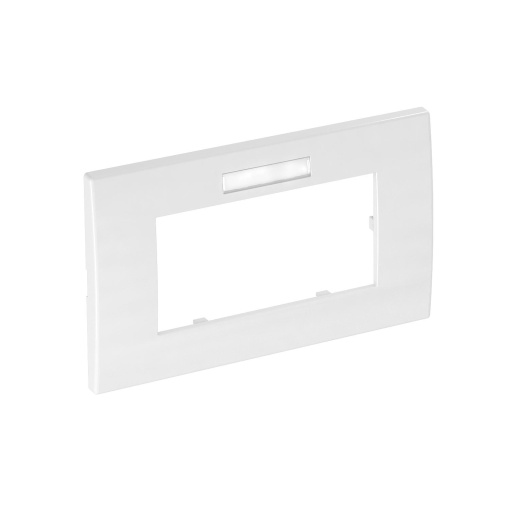 Espelho Modul 45, duplo 84x140mm Policarbonato branco puro RAL 9010