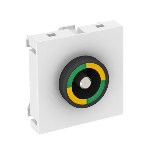 Tomada de equipotencial 45x45mm Policarbonato branco puro RAL 9010