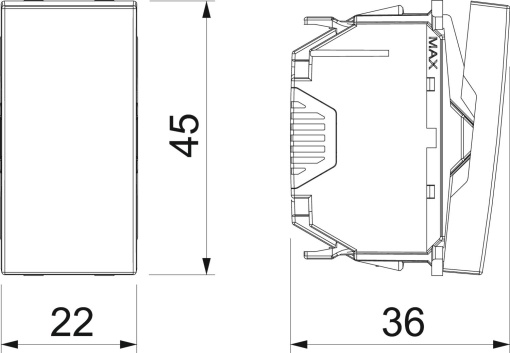 Comutador 10 A, 250 V Policarbonato cinzento antracite RAL 7021