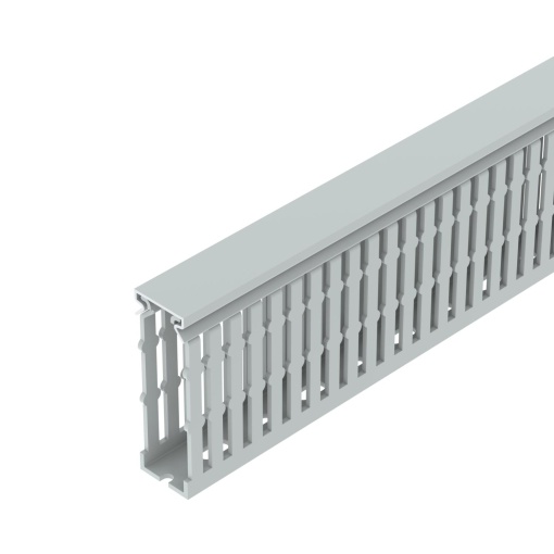 Slotted cable trunking system halogen-free Policarbonatoacrilonitrila-butadieno-estireno cinzento claro RAL 7035