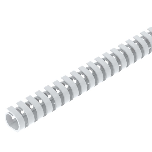 Calha de cablagem VF flex 20 mm RAL9010 Polipropileno branco puro RAL 9010